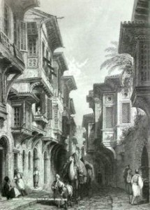 A street in old Izmir before the Catastrophe