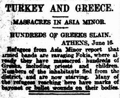 Newspaper article about the massacre