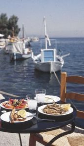 Greece fish by the sea