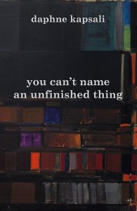 You can't name an unfinished thing