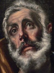 The Penitent Saint Peter by El Greco 1595-1600