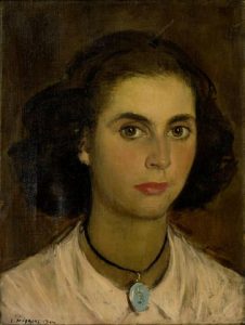 yiannis-moralis-greek-born-1916-portrait-of-a-young-lady-35